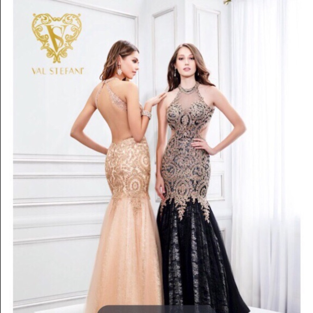 Gold prom dress